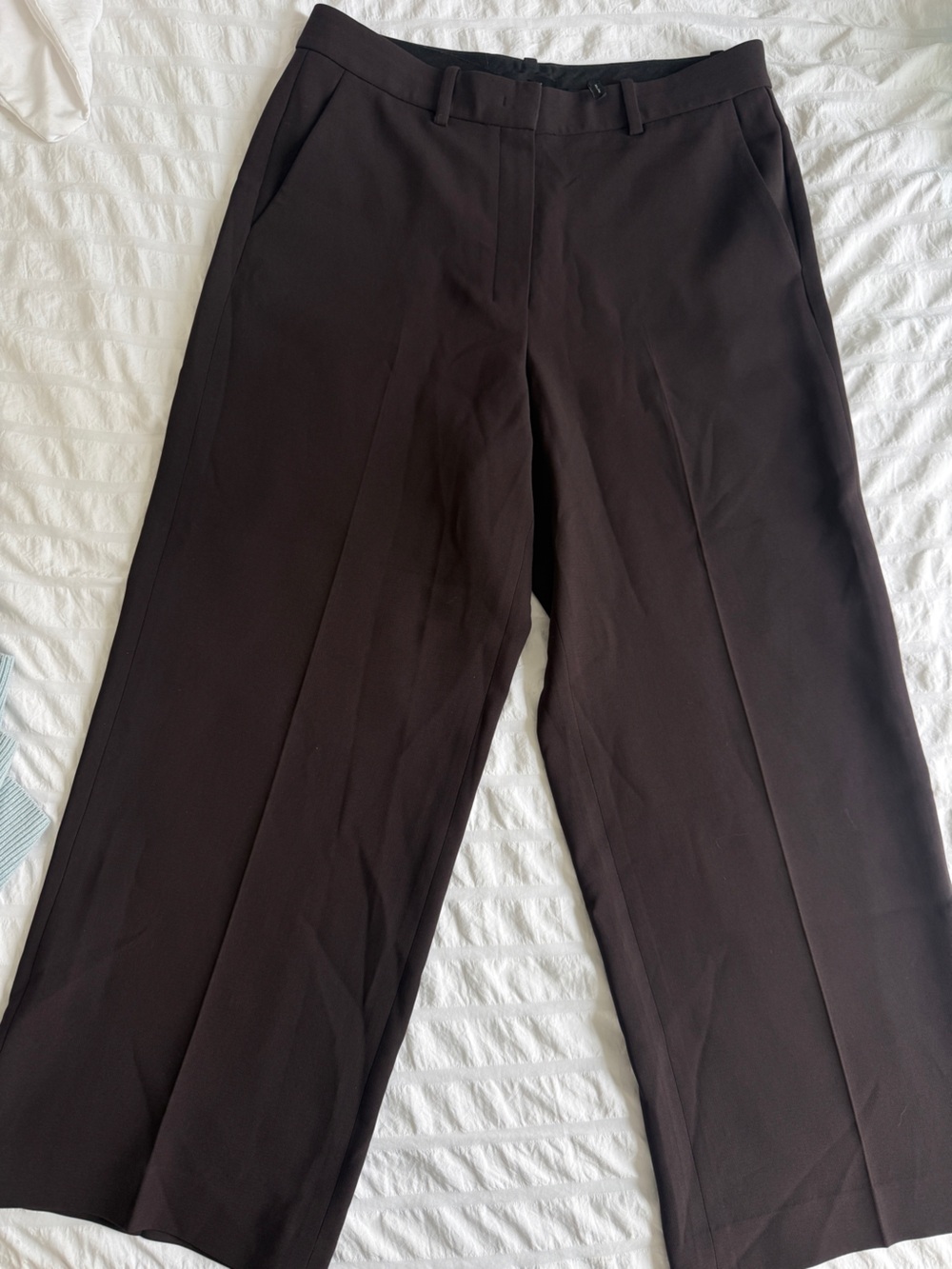 THEORY Relaxed Straight Pants Admiral Crepe